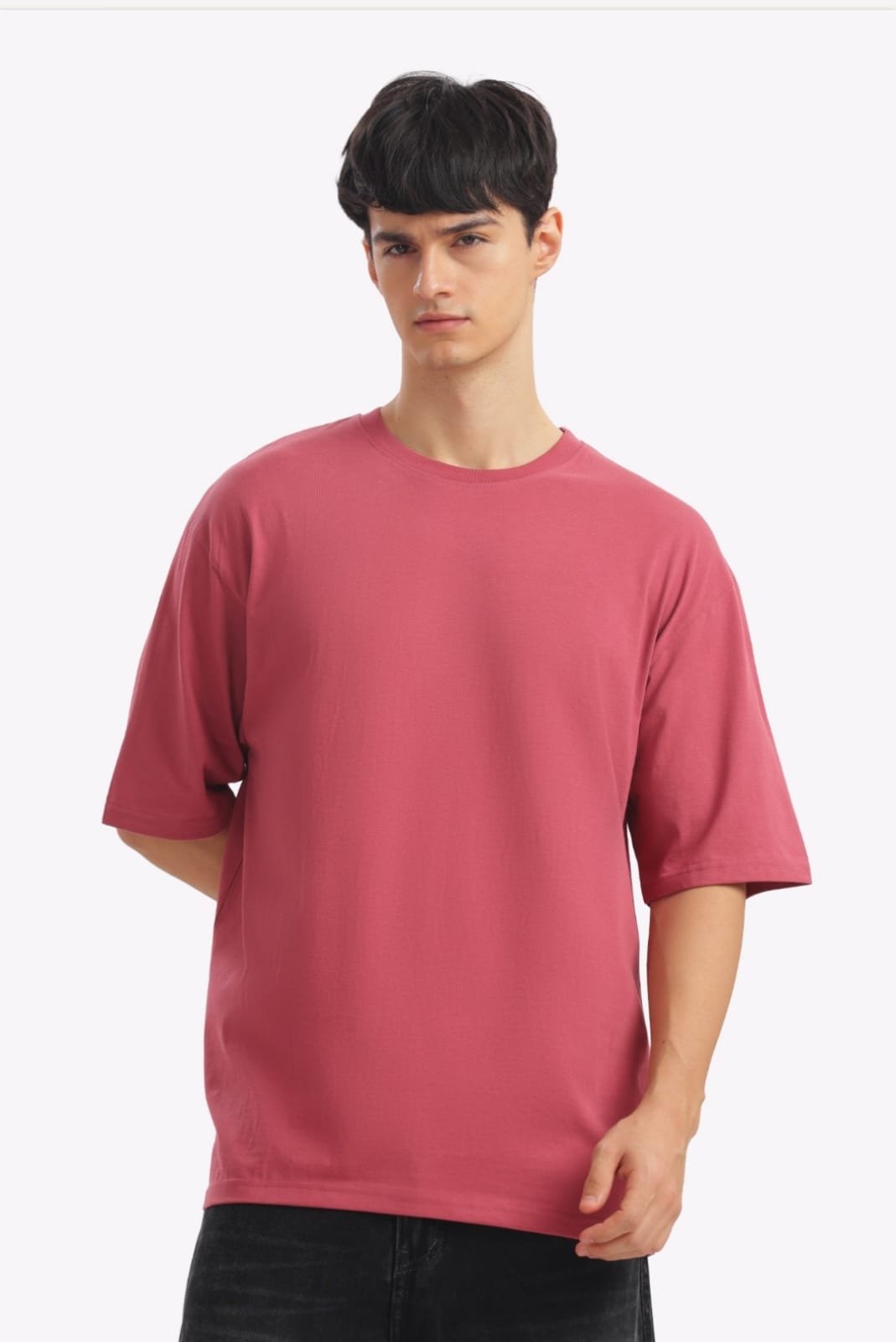 Regular Half Sleeve Plain Round Nick T-Shirt,Double Bio Wash + Silicon Wash - Image 4